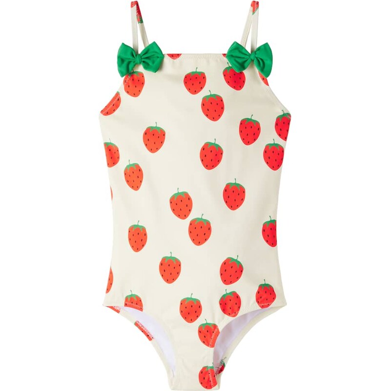 Mini Rodini Strawberries bow-detail swimsuit 68317479