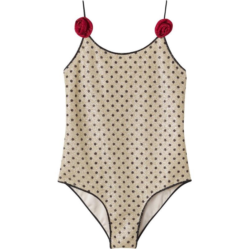 Oseree Kids OsÃree Kids LumiÃ¨re appliquÃ polka-dot swimsuit 67967283