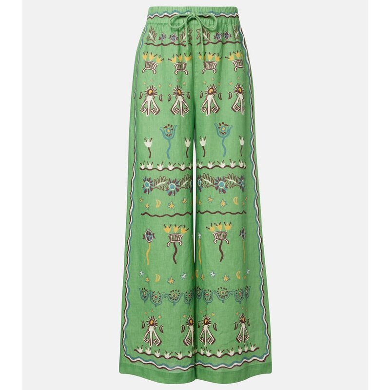 Alemais AlÃmais Sun Dancer linen wide-leg pants 67967322