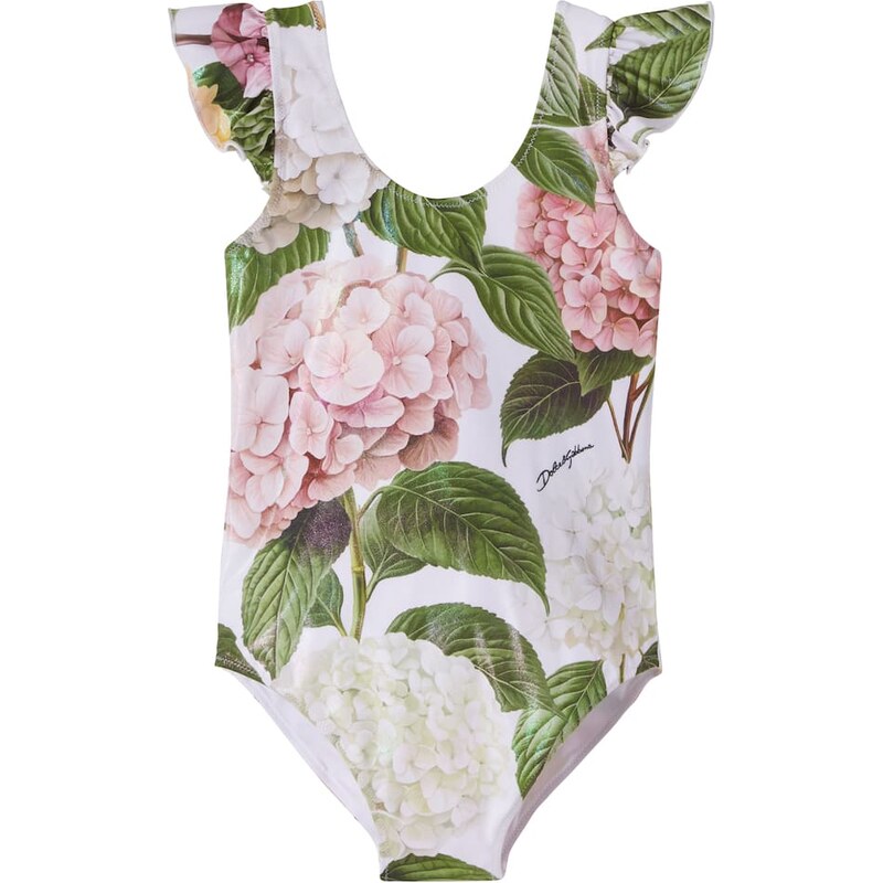 Dolce&Gabbana Kids Floral ruffled swimsuit 68287475