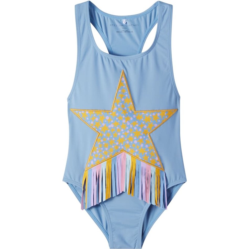 Stella McCartney Kids Fringed embroidered swimsuit 67977020