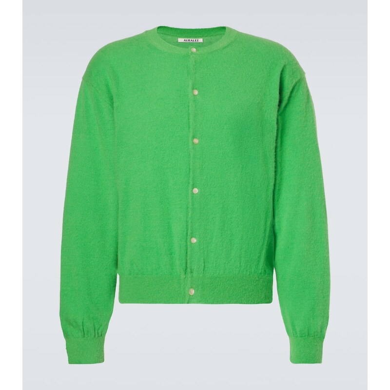 Auralee Cashmere and cotton cardigan 68232225
