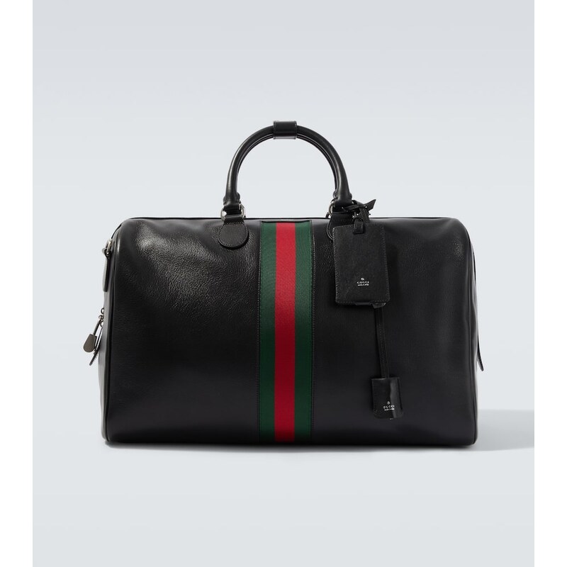 Gucci Web Trademark Medium leather duffel bag 68232262