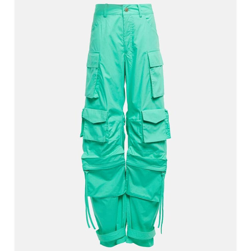 The Attico Fern cotton canvas cargo pants 67978165