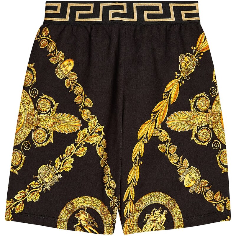 Versace Kids Barocco printed cotton shorts 68109154