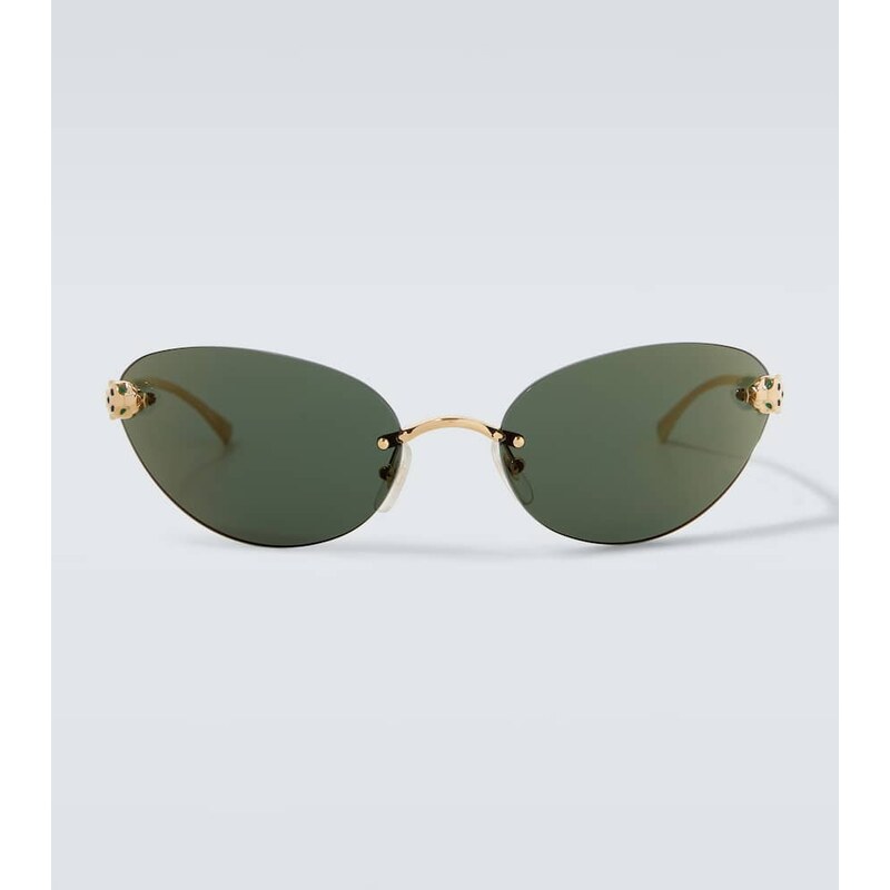 Cartier Eyewear Collection PanthÃ¨re De Cartier cat-eye sunglasses 68062179