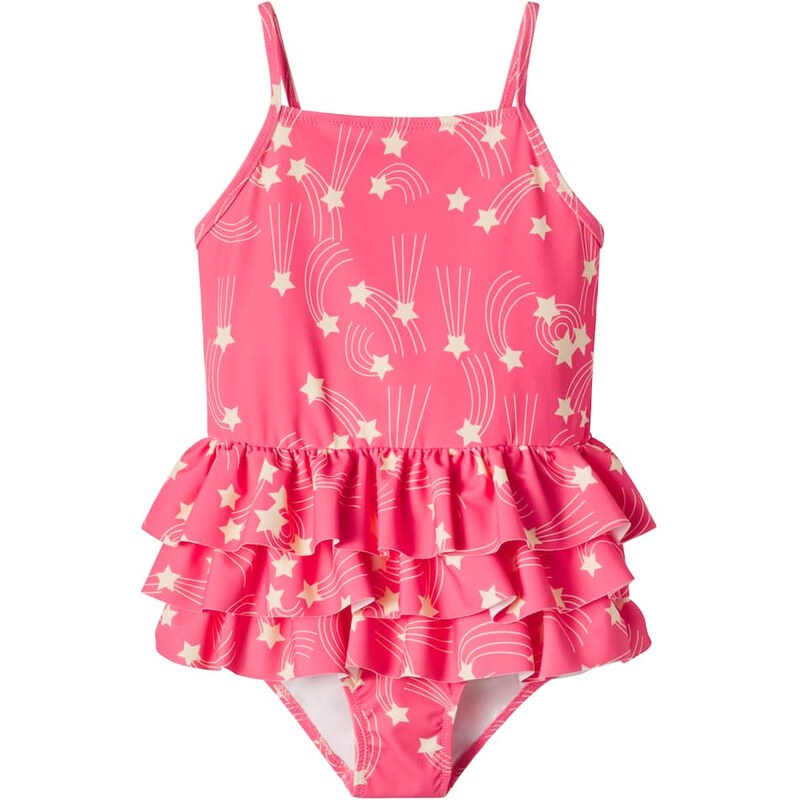 Mini Rodini Starfall ruffled tiered swimsuit 68203067