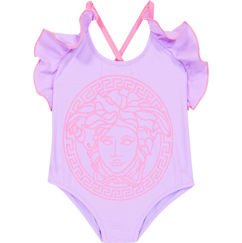 Versace Kids Baby Medusa ruffle-trimmed swimsuit 67987949