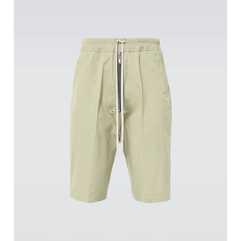 Rick Owens Bela Pods cotton-blend poplin Bermuda shorts 67992505