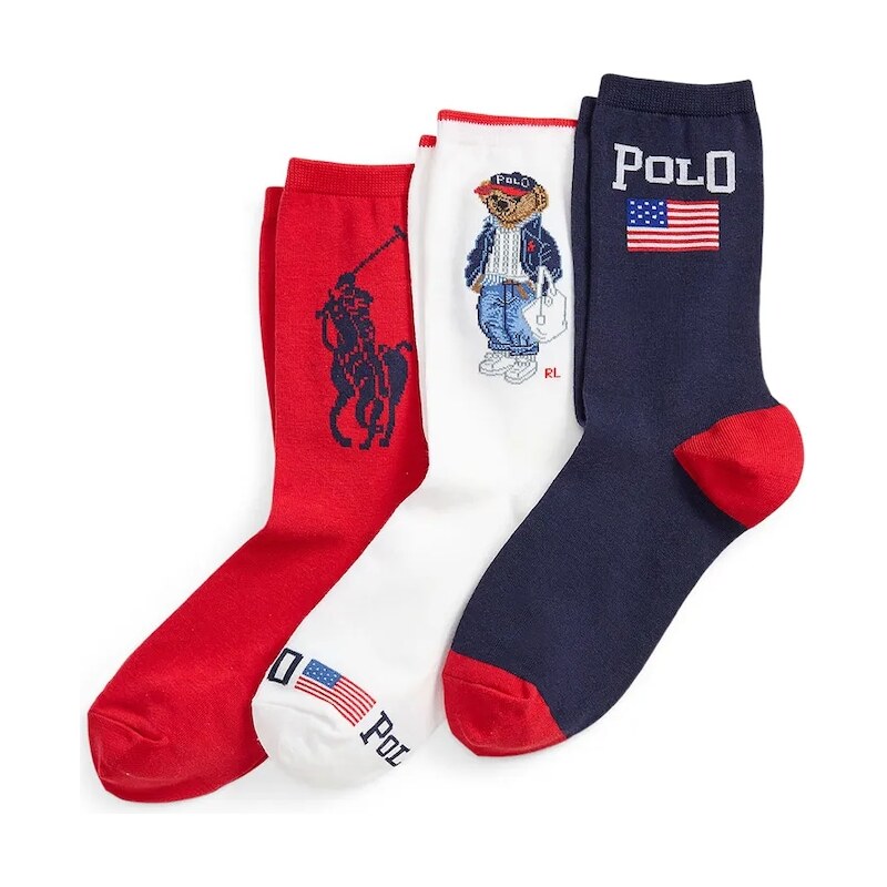 Ponožky Polo Ralph Lauren 3-pak 67602406