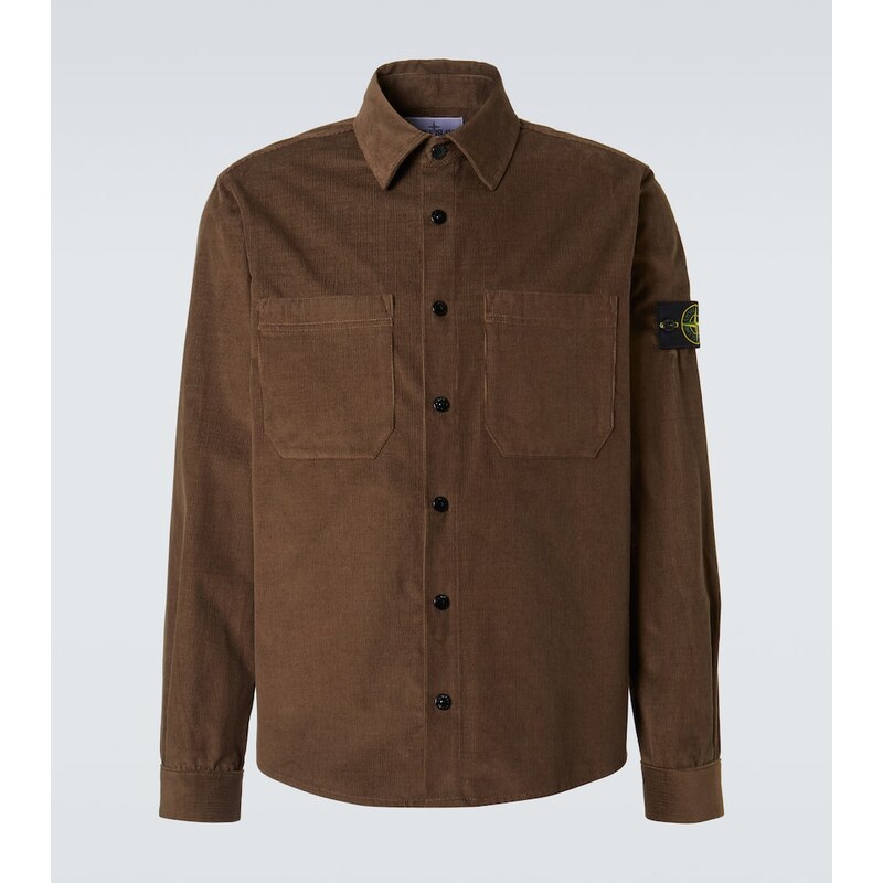 Stone Island Compass cotton corduroy overshirt 67997418