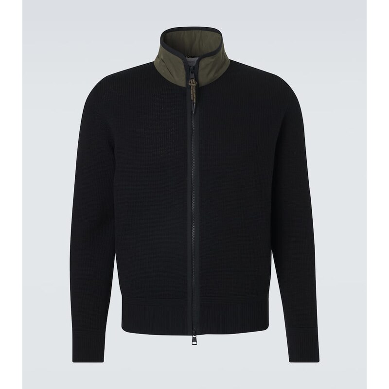 Moncler Archivio waffle-knit cotton jacket 68278041