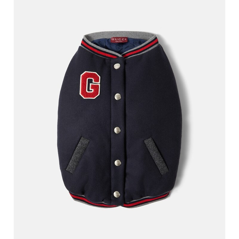 Gucci Embroidered wool dog coat 68016701
