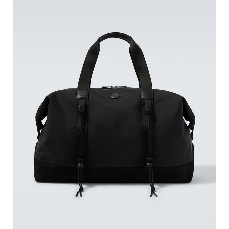 Moncler Leather-trimmed duffel bag 68077662