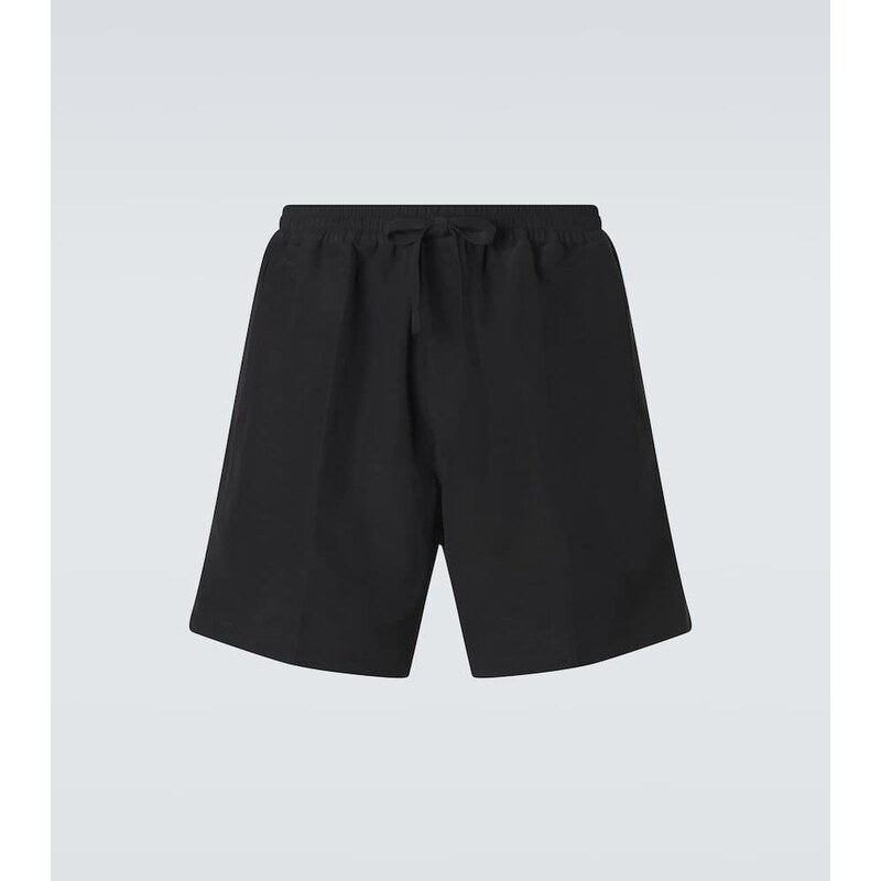 Umit Benan Julian linen and silk Bermuda shorts 68018385