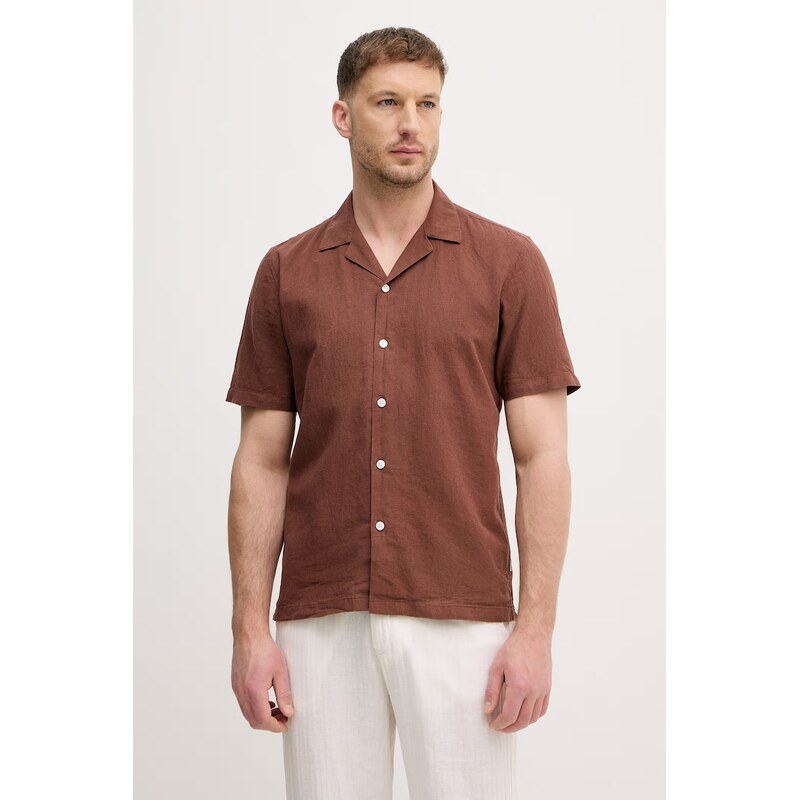 Košeľa s prímesou ľanu Lindbergh 67901088