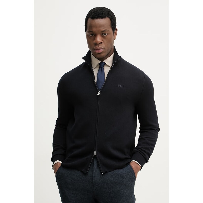 Bavlnený kardigán BOSS Upalano-L 67475518