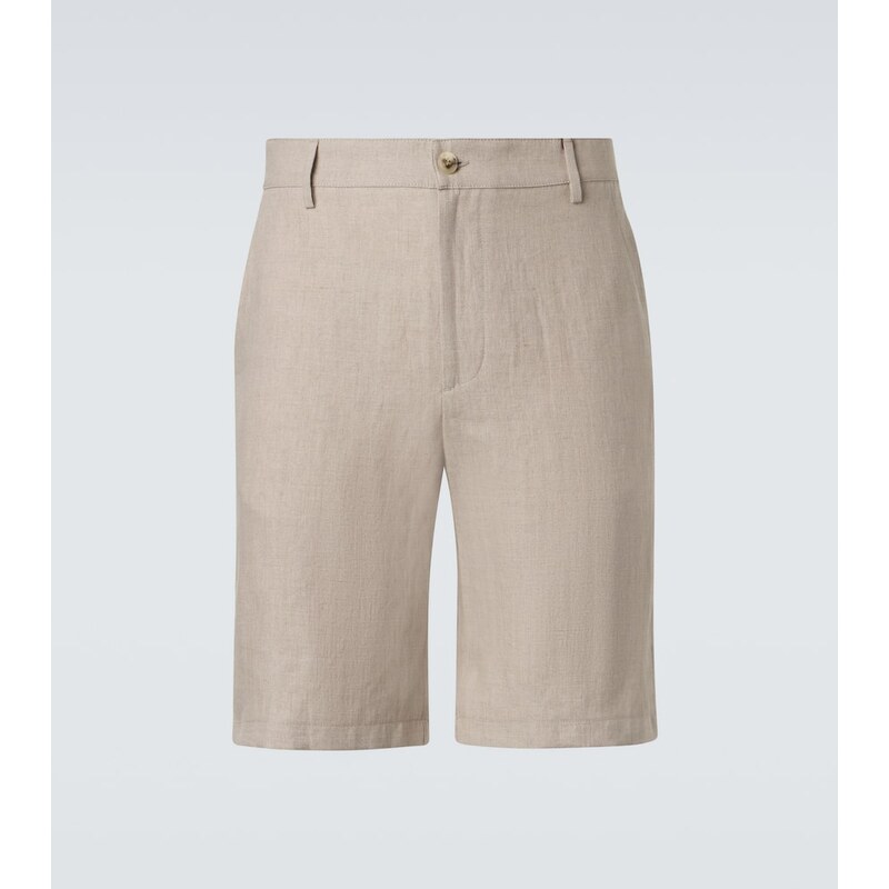 Canali Linen Bermuda shorts 68027941