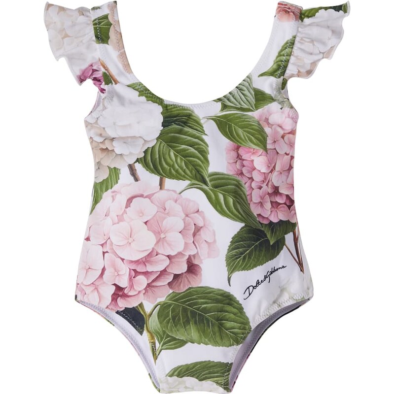 Dolce&Gabbana Kids Baby floral ruffled swimsuit 68028048