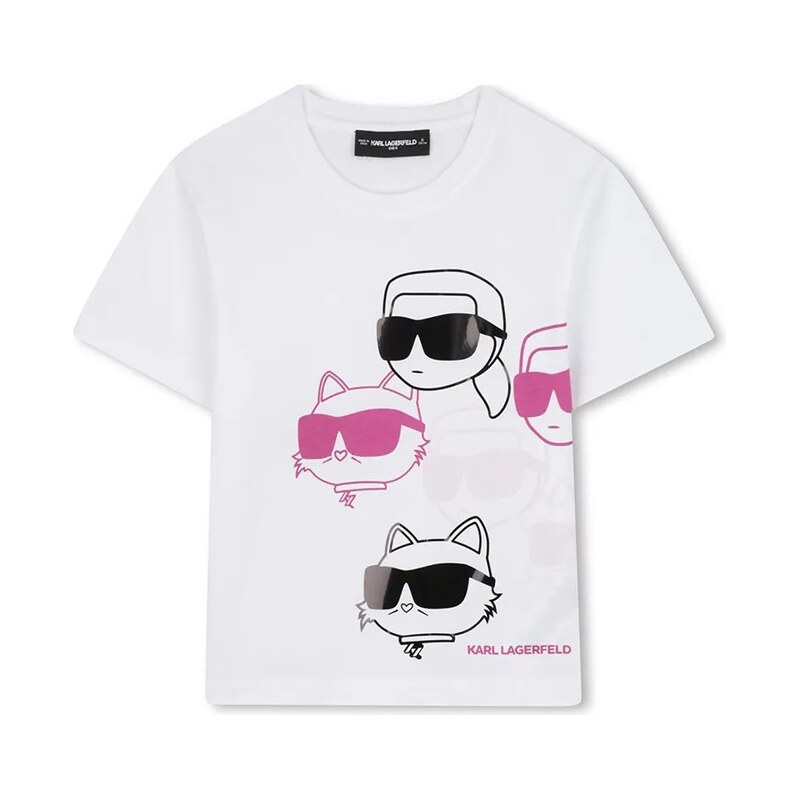 Detské bavlnené tričko Karl Lagerfeld 65773773