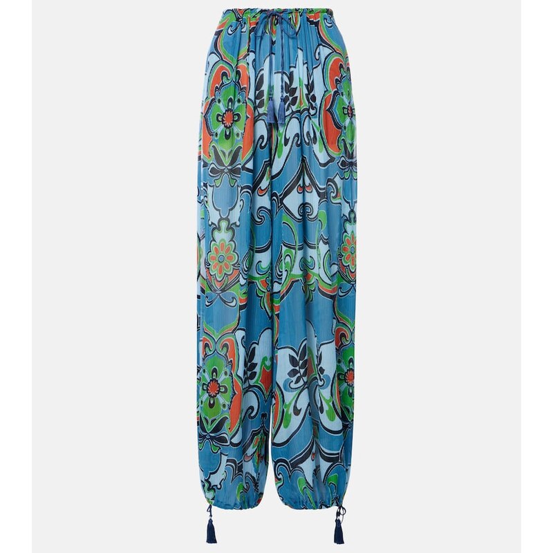 Etro Printed wide-leg pants 68028509