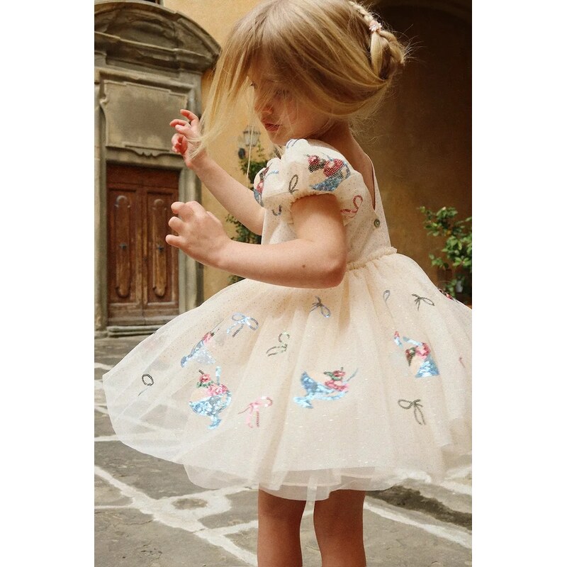 Dievčenské šaty Konges Sløjd YVONNE PUFF DRESS 67566187
