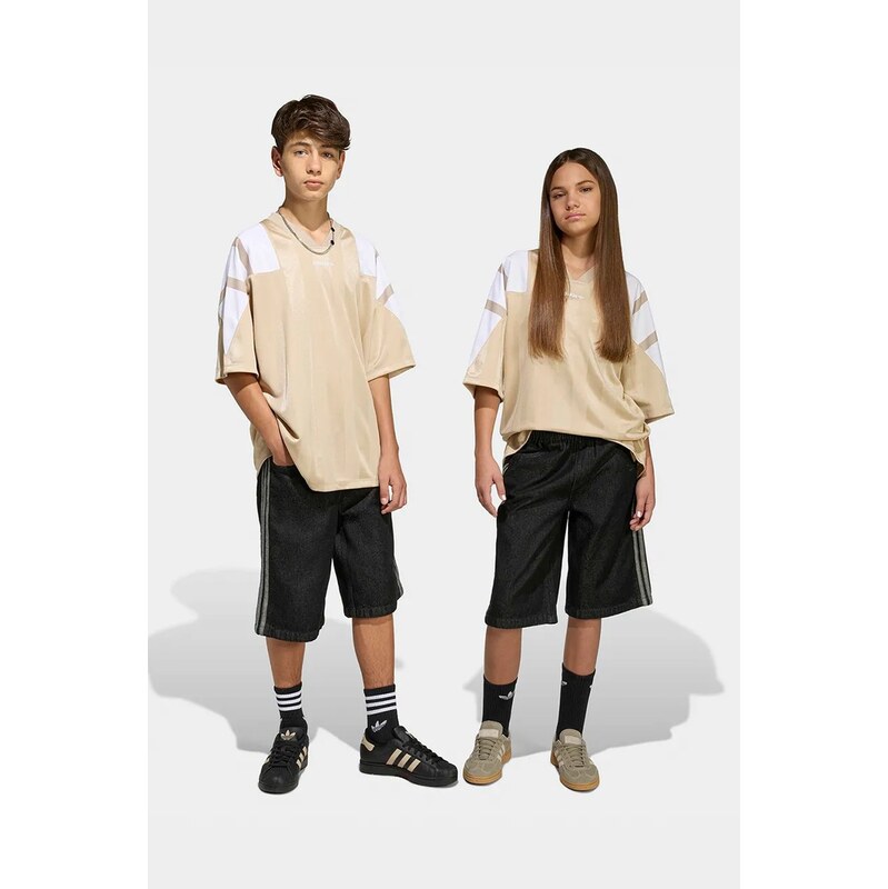 Detské rifľové krátke nohavice adidas Originals 68163298