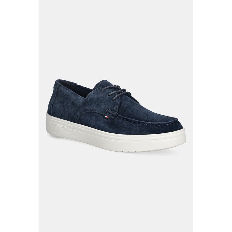Kožené mokasíny Tommy Hilfiger SUEDE STITCH TOE HYBRID 66845215