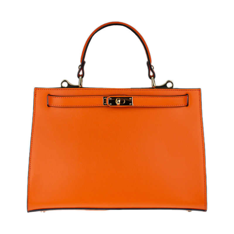 Oranžová kožená talianska kabelka Anita Grande Arancia NovaKabelka.sk 68162956