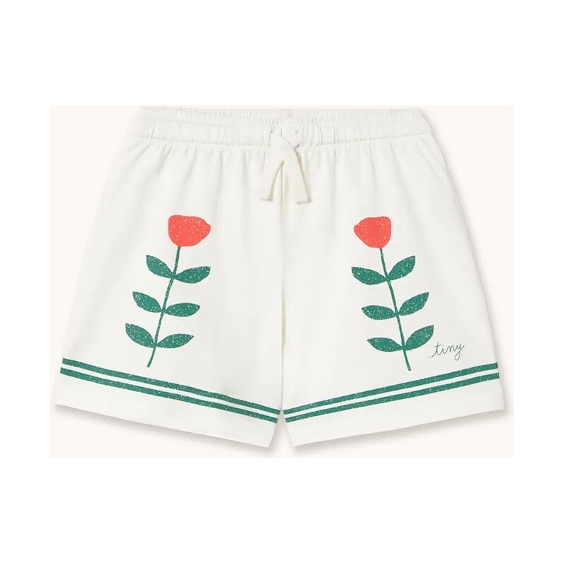 Detské bavlnené šortky Tinycottons RED ROSES GRAPHIC SHORTS 67762203