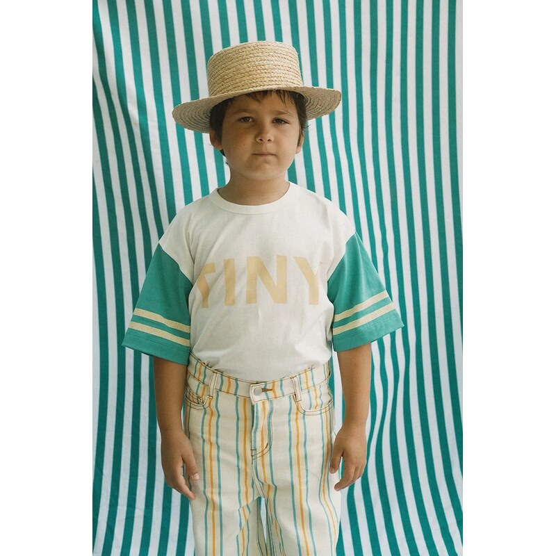 Detské bavlnené tričko Tinycottons STRIPES LOGO TEE 67762230