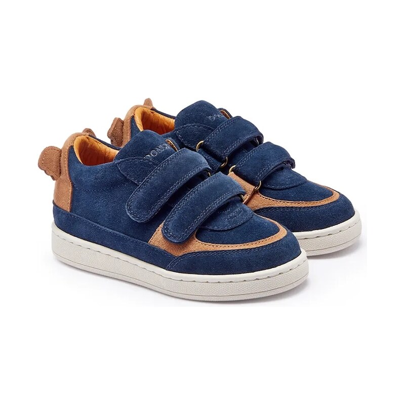 Donsje Detské semišové tenisky Donsje Rinou Sneakers Koala 67504476