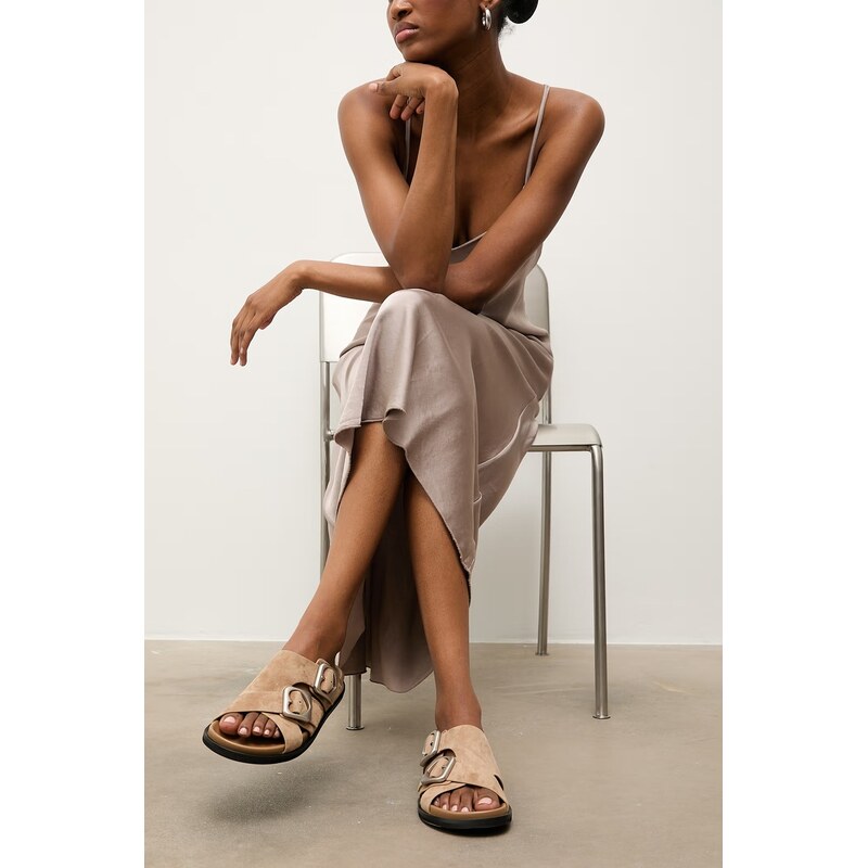 Semišové šľapky Answear.LAB 67855921