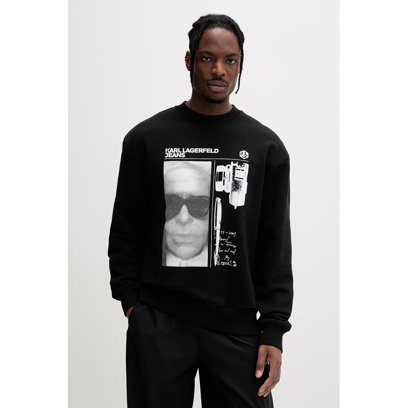 Karl Lagerfeld Jeans oversize mikina pánska bavlnená 68189542