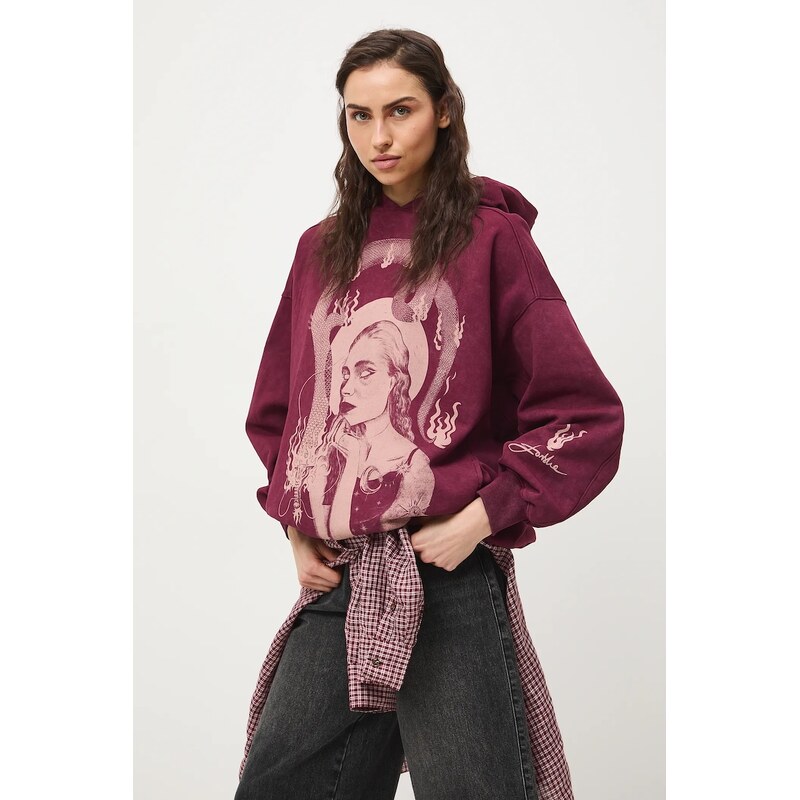 Medicine mikina s kapucňou dámska bavlnená 67912933