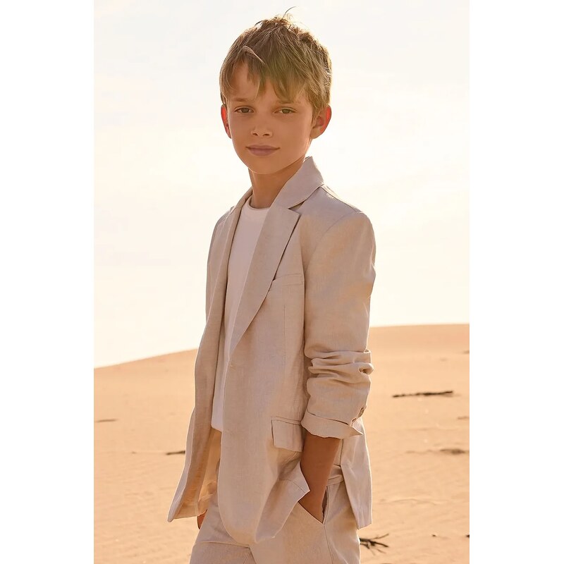 Detské sako s prímesou ľanu Mayoral 67680991