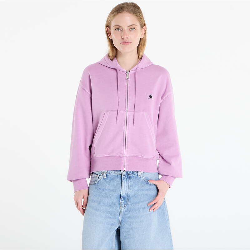 Mikina Carhartt WIP W Hooded Nelson Jacket Gentle Purple Garment Dyed 68164626