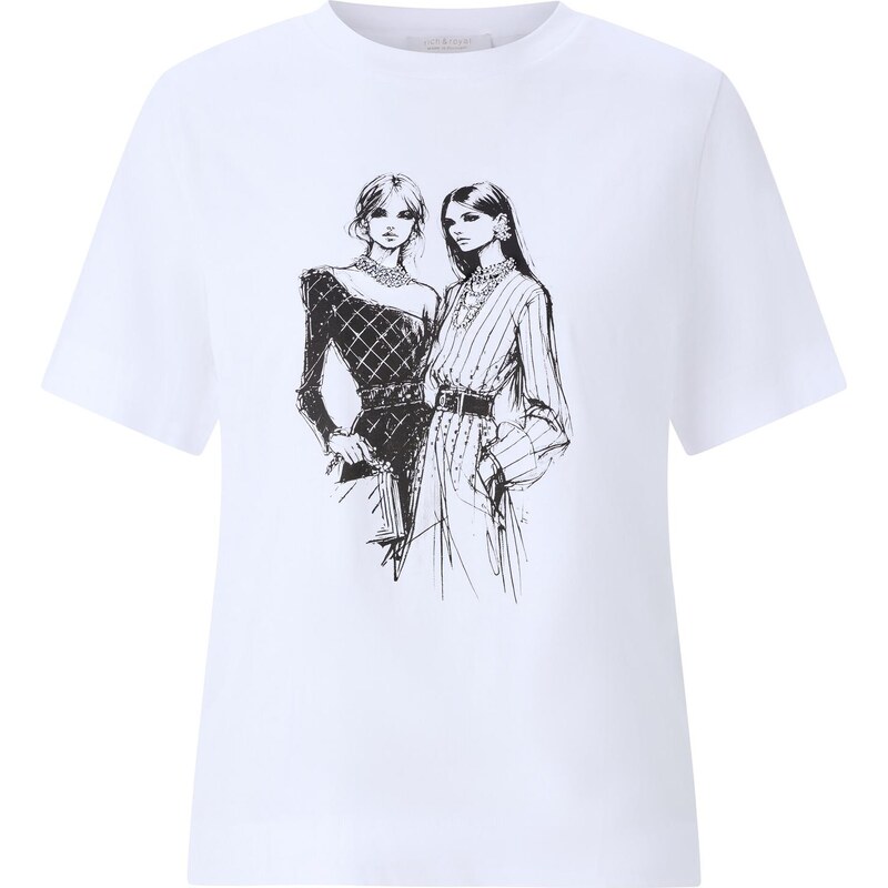 Rich & Royal Tričko čierna / biela 67103203