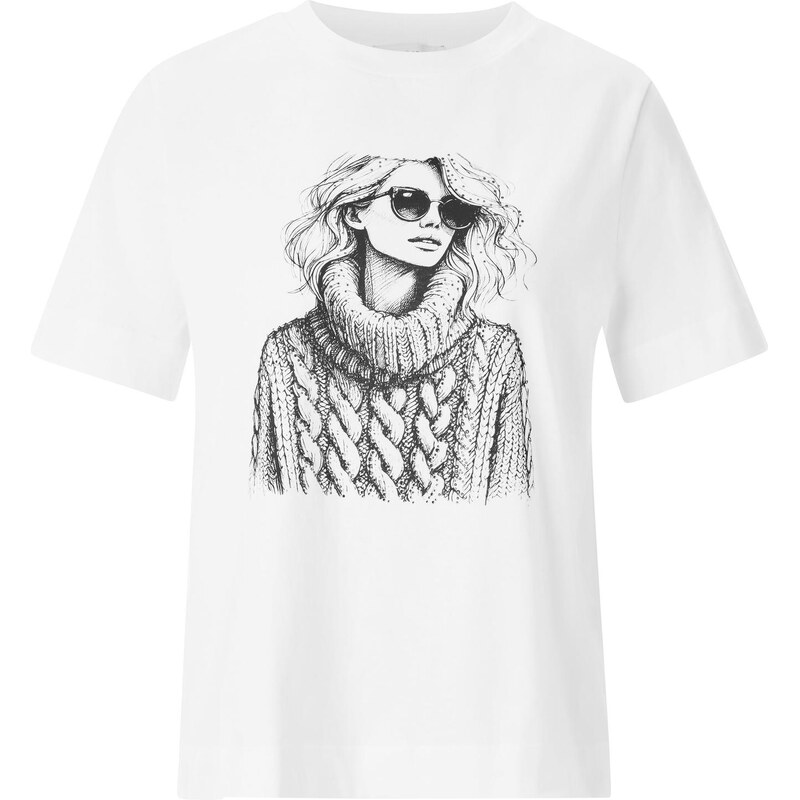 Rich & Royal Tričko tmavosivá / biela 65660852