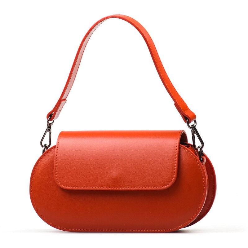 Blaire Kožená crossbody kabelka Ophelia oranžová 68164567