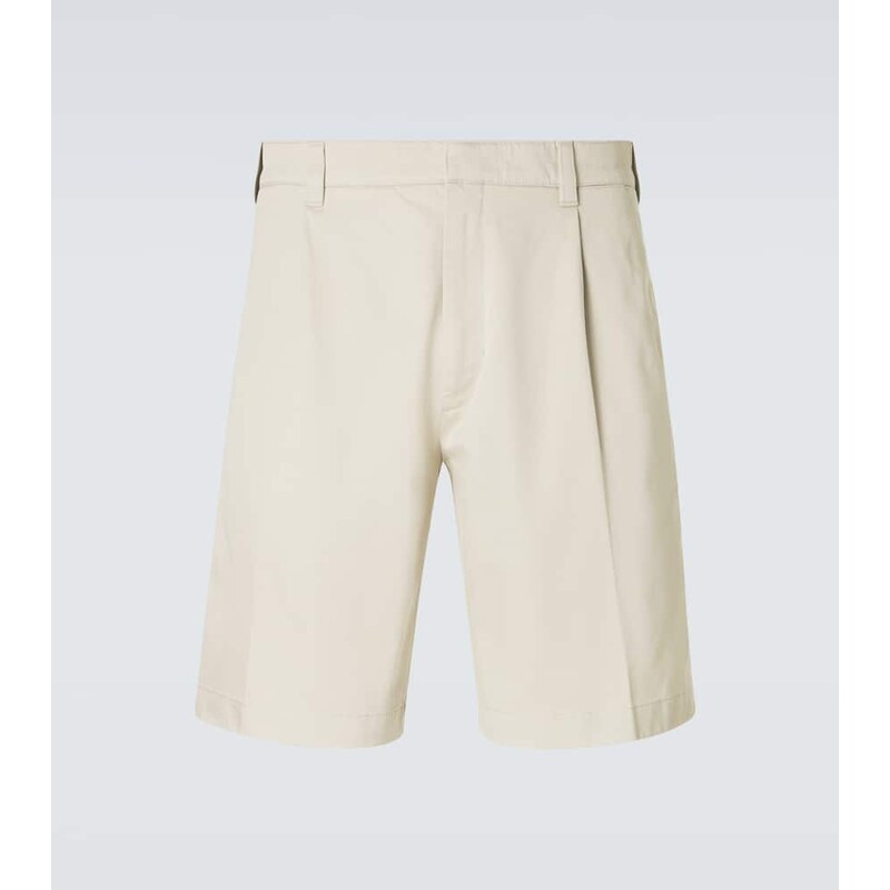 Prada Pleated cotton Bermuda shorts 68174528