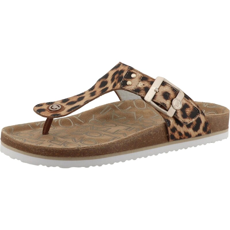 TOM TAILOR Žabky svetlohnedá / čierna 68211831