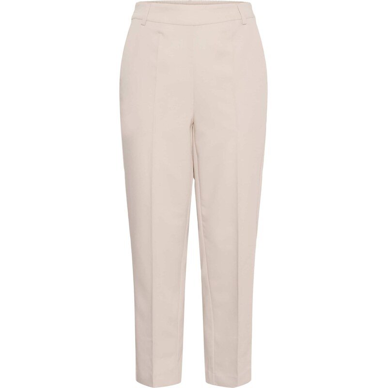 Kaffe Nohavice s pukmi KASakura krémová 68211917