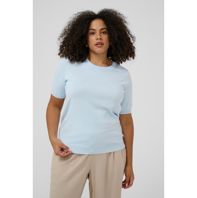 KAFFE CURVE Sveter KClizzy nebesky modrá 68211948