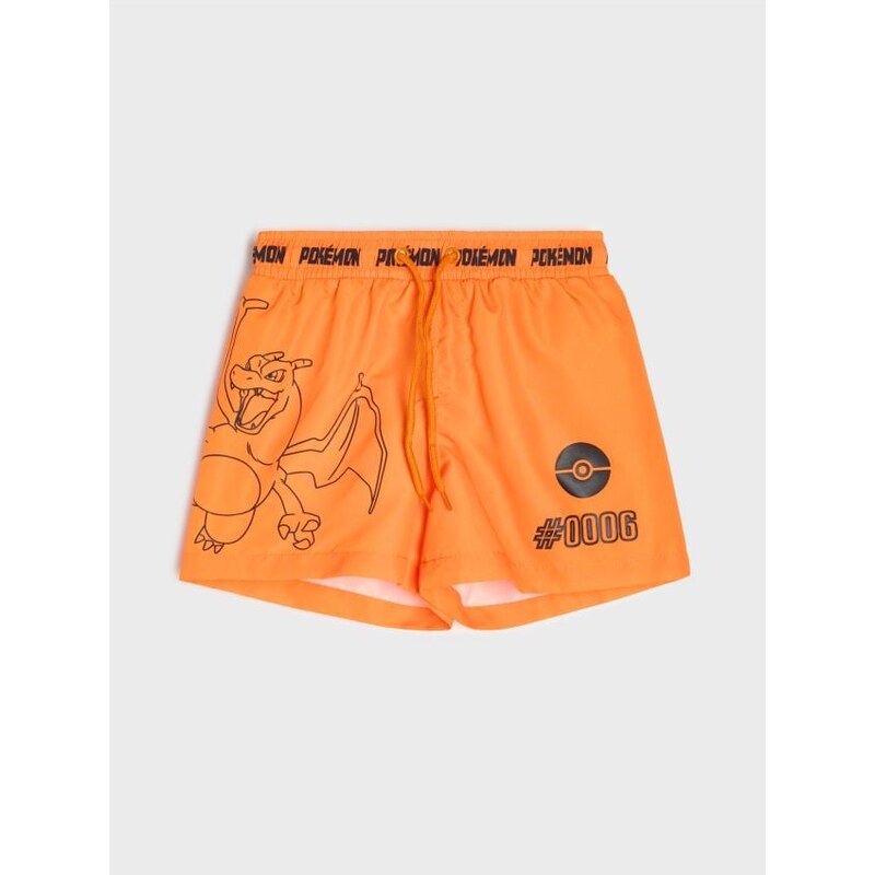 Sinsay - Plavkové šortky Pokémon - oranžová 68189736