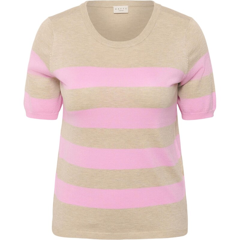 KAFFE CURVE Sveter KClizzy svetlobéžová / svetloružová 68212162