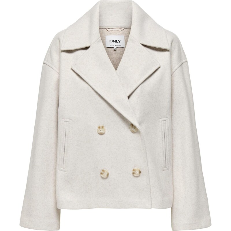 ONLY Prechodný kabát ONLMalika šedobiela 68212197