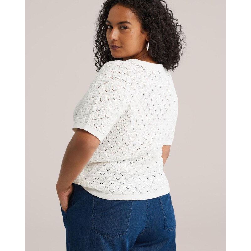 WE Fashion Sveter slonová kosť 68212237