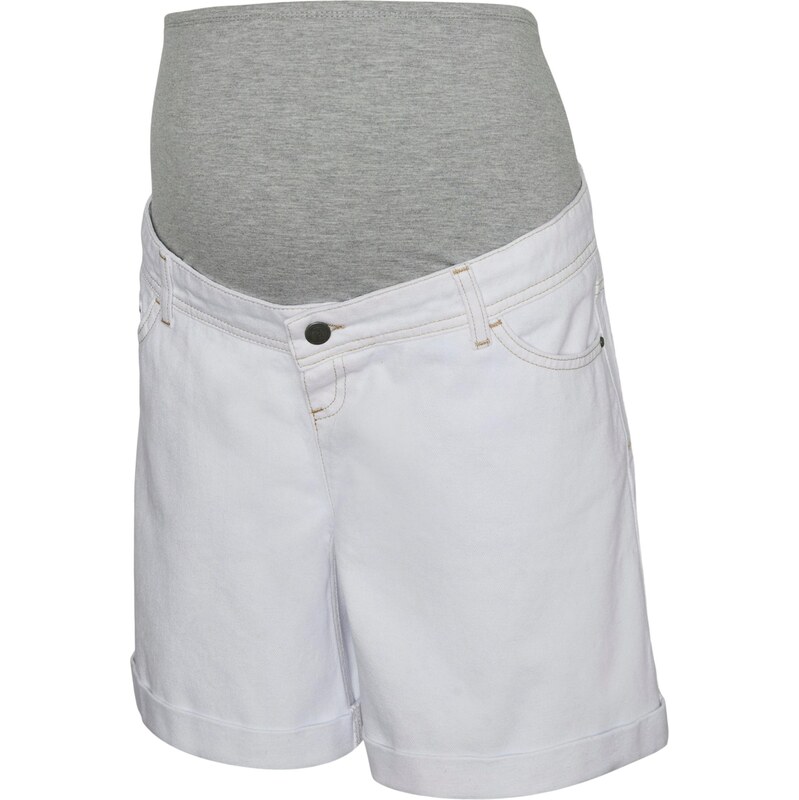 MAMALICIOUS Džínsy MLOLLI biely denim 68212272