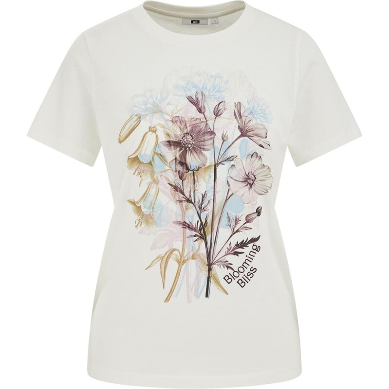 WE Fashion Tričko béžová / svetlomodrá / tmavofialová / šedobiela 68212296